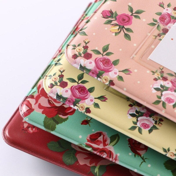 Photo Albums & Boxes 3In Centerfold Photo Album Pu 64 Pockets Albums Photos Storage Case Floral Memory Souvenir Yellow