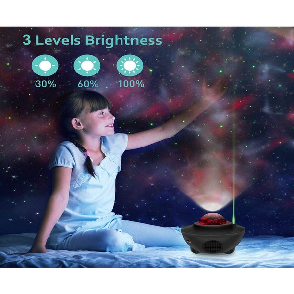 Night Lights Star Night Light For Kids Music Starry Projector With 21 Lighting Modes Bluetooth Player Remote Timer Sound Activated Sea