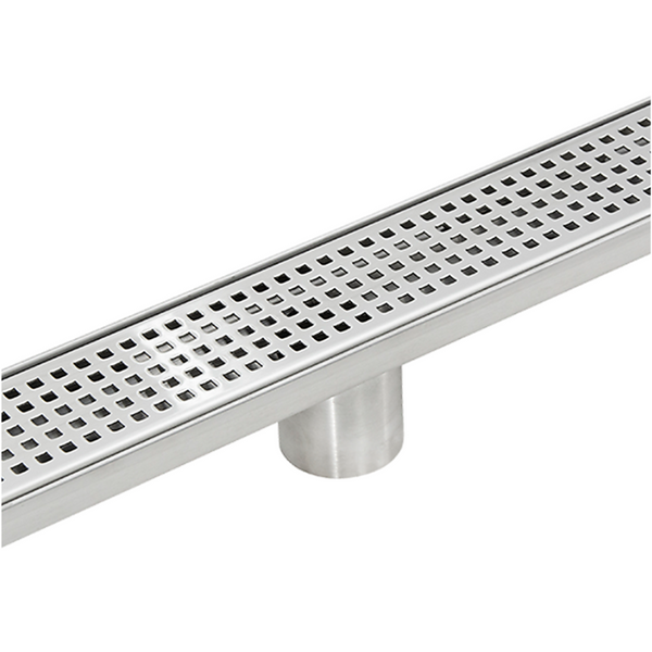 Drain Grates 1200Mm Tile Insert Bathroom Shower Stainless Steel Grate Drain With Centre Outlet Floor Waste