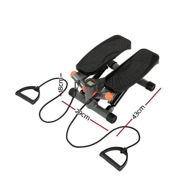 Step Machines Everfit Mini Stepper With Resistance Rope Aerobic Trainer Home Gym 150Kg