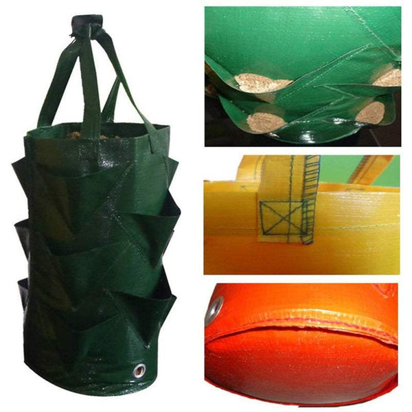 Pots Planters Strawberry Growing Bag Hanging Garden Fruit And Vegetables Reusable Planting