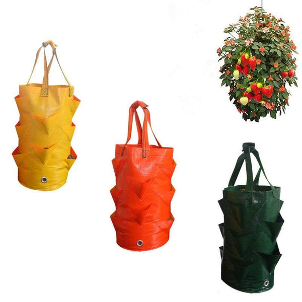 Pots Planters Strawberry Growing Bag Hanging Garden Fruit And Vegetables Reusable Planting