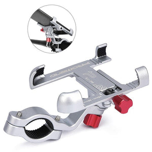 Mounts & Holders Bike Phone Mount Strong Aluminum Alloy Bicycle Motorcycle Holder Cycling Silver