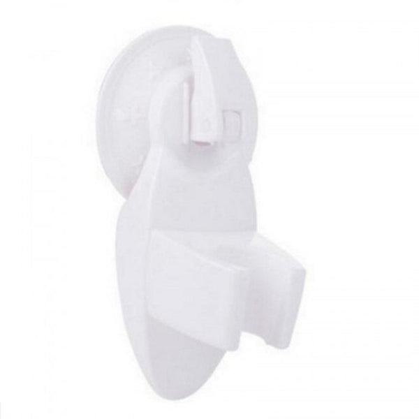 Strong Chuck Bathroom Shower Head Holder Adjustable Bracket Base White 13X4.5Cm