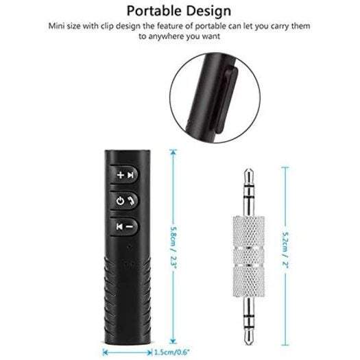Audio Transmitters Receivers 2 / Pcs 3.5Mm Wireless Bluetooth Adapter Aux Stereo Music Home Car