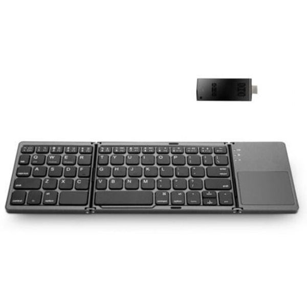 Keyboards & Keypads Stylish Mini Foldable Wireless Bluetooth Keyboard Black