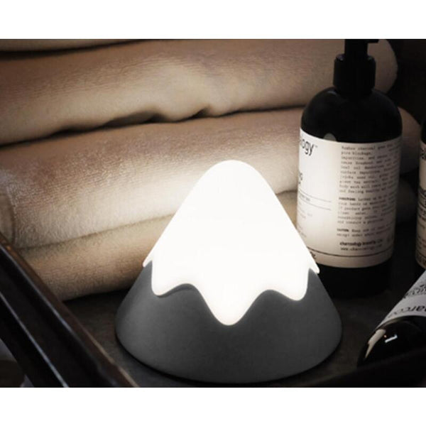 Lamps Creative Bedroom Bedside Snow Mountain Lamp Touch Led Charging Atmosphere Eye Protection Night Light