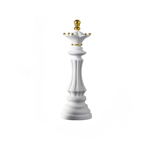 Sculptures & Figurines Home Figurine Chess Piece White Queen Medium Resin Living Room Decoration Gifts