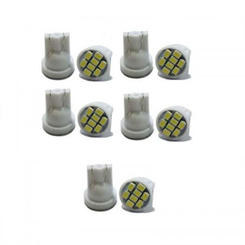 Light Bulbs T10 8Smd 1206 3020 Led Car Wedge Light Auto License Plate Clearance Lamp 10Pcs White