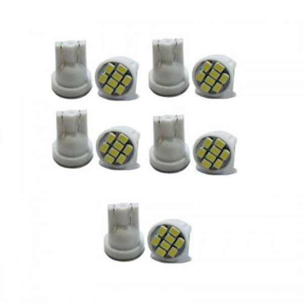 T10 8Smd 1206 3020 Led Car Wedge Light Auto License Plate Clearance Lamp 10Pcs White