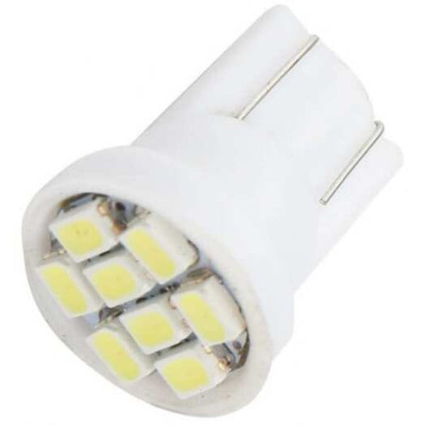 Light Bulbs T10 8Smd 1206 3020 Led Car Wedge Light Auto License Plate Clearance Lamp 10Pcs White