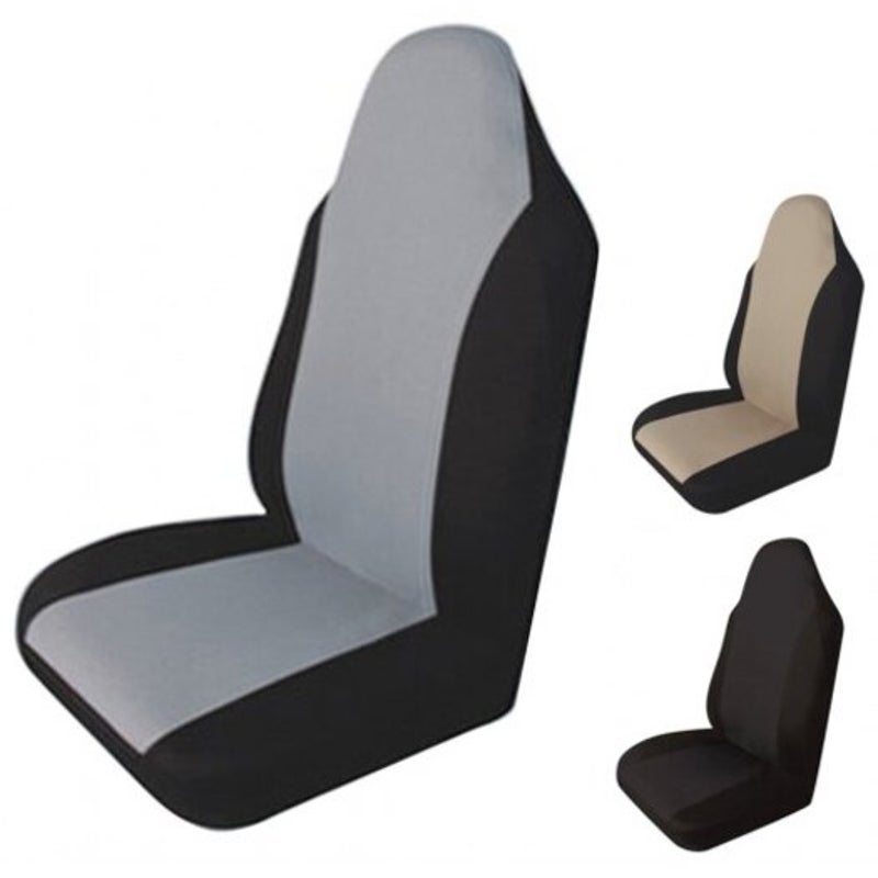 Seat Covers T21554gr Single Piece Car Front Seat Cover Gray