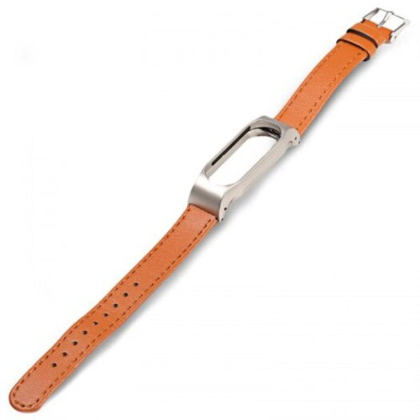 Watch Bands Buckle Metal Replacement Watch Strap For Xiaomi Mi Band 2 Brown