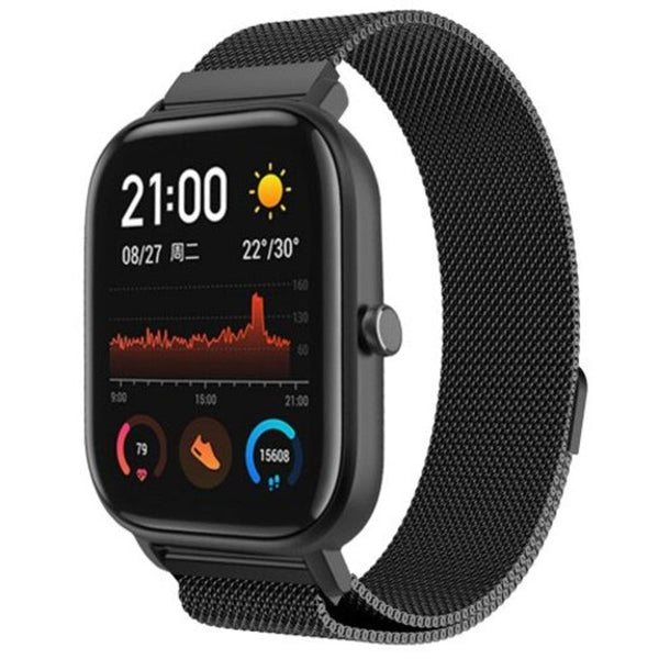 Watch Bands Magnetic Replacement Strap For Amazfit Gts Black