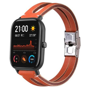 Watch Bands Retro Diy Replacement Strap For Amazfit Gts Brown