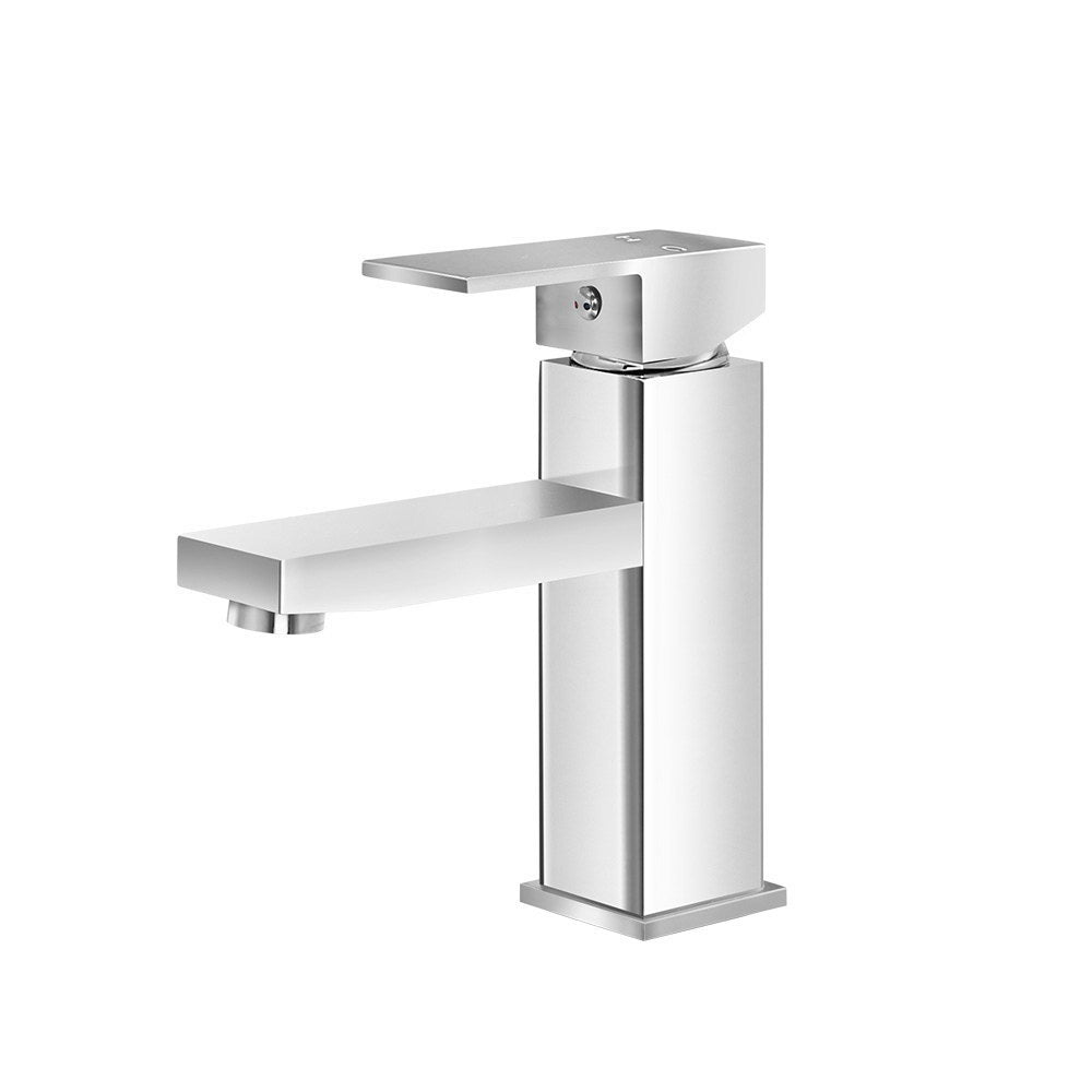 Bathroom Sink Taps Cefito Basin Mixer Tap Faucet Bathroom Vanity Counter Top Wels Brass Silver