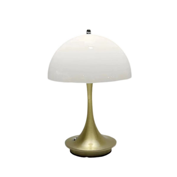 Lamps Luxury Lamp Gold Body Mushroom Home Decor Wireless Rechargeable Table Accents