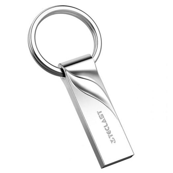 USB Flash Drives Nex Usb2.0 Flash Drive Metal Waterproof Keychain Disk Silver 16Gb