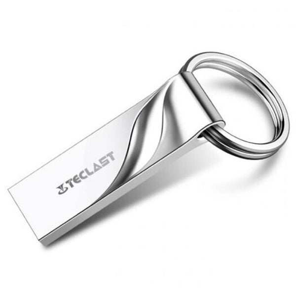 USB Flash Drives Nex Usb2.0 Flash Drive Metal Waterproof Keychain Disk Silver 16Gb