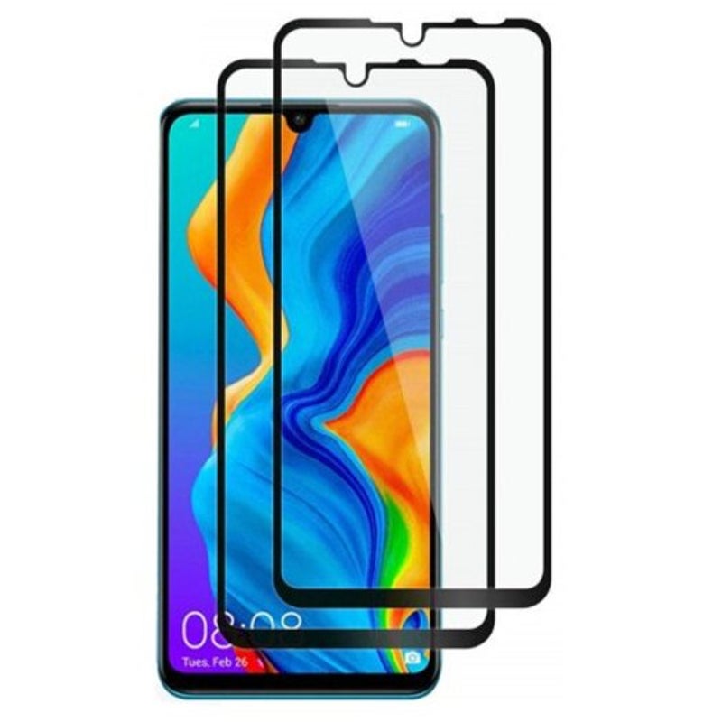 Screen Protectors Tempered Glass Protector Screen For Huawei P30 Lite 2Pcs Black