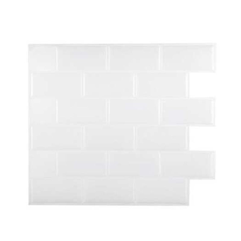 Wall Stickers Tflash Self Adhesive Tile Wall Sticker White