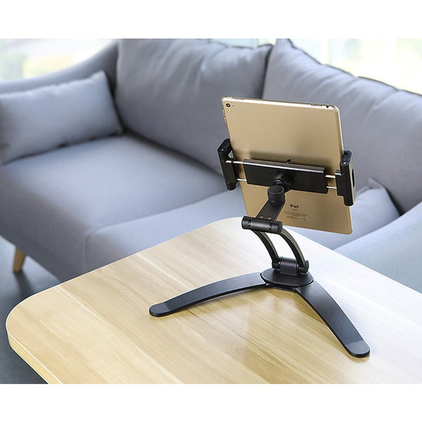 Braces & Brackets Aluminum Tablet Stand Phone Holder Foldable Adjustable 5 13In Mount Black