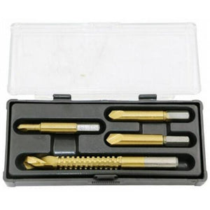 Drill Bits 4Pcs Damaged Screw Extractor Set Bolt Stud Stripped Remover Tool Metal Drill Bit