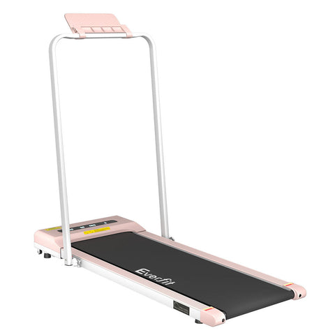 Treadmills Everfit Treadmill Electric Walking Pad Home Gym Office Fitness 380Mm Pink