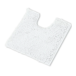 Bath Mats, Rugs & Toilet Covers Toggle Microfiber Bath Mat Contourned White