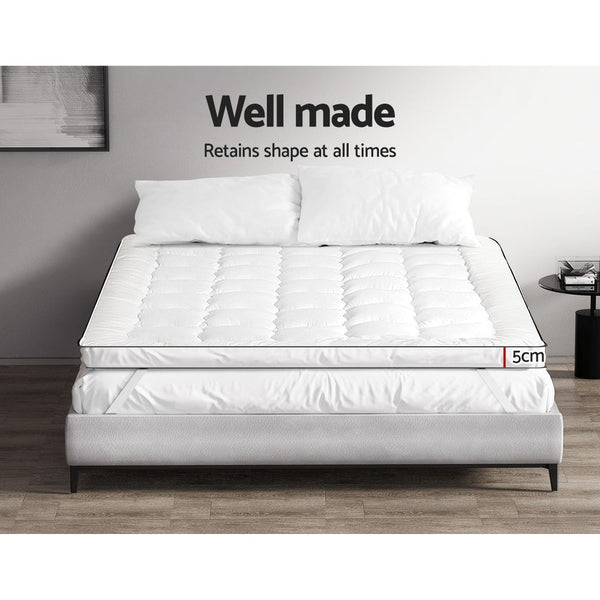 Mattress Toppers & Protectors Giselle Bedding Mattress Topper Pillowtop King Single