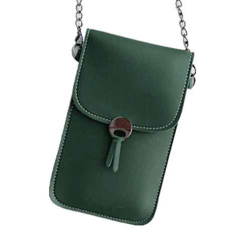 Touch Screen Cell Phone Purse Smartphone Wallet Leather Shoulder Strap Handbag Women Bag For Iphone X Samsung S10 Huawei P20
