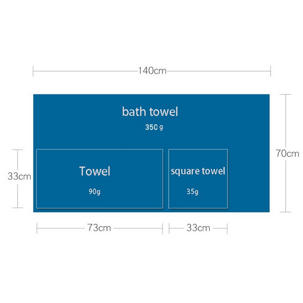 Towels & Washcloths 6 Piece Towel Sets Bath Face Hand Ver 4