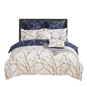 Quilt Covers Tree Reversible Quilt/Duvet Cover Set Beige