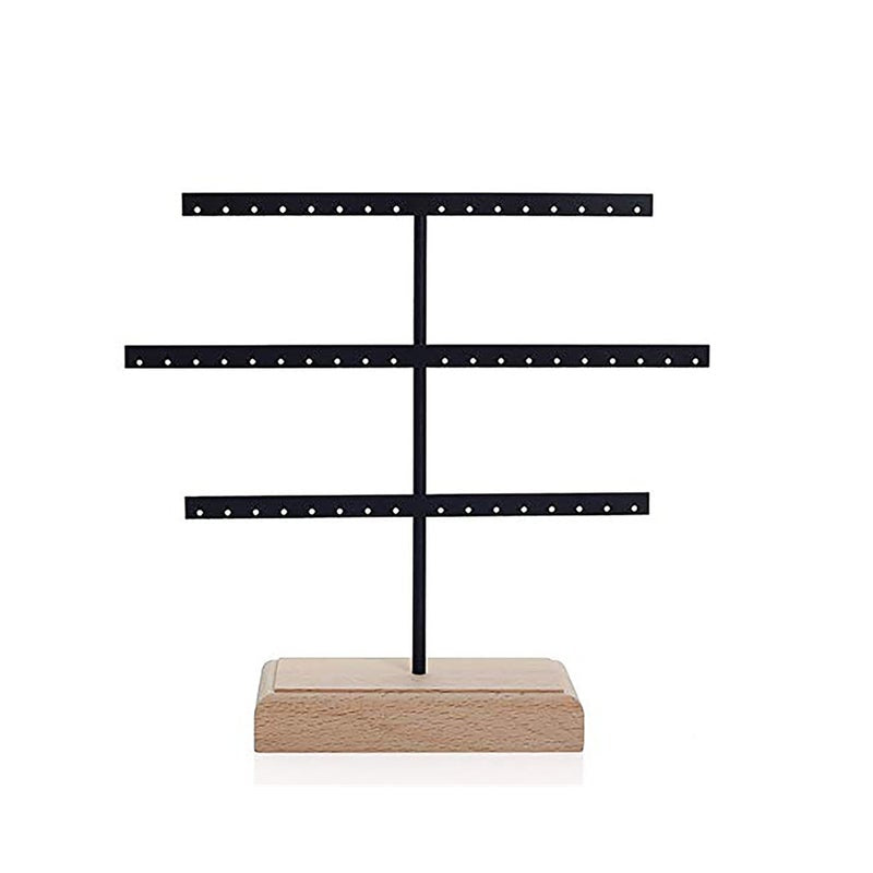 Jewellery Holders & Organisers Triple Tiered Earrings Display Jewelry Stud Rack Holder Stand Organizer Presenting