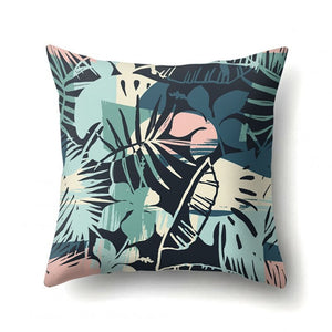 Cushions & Decorative Pillows 2Pcs Tropical Plants Leaves Pillowcase Banana Leaf Palm Cushion Cover Home Decor