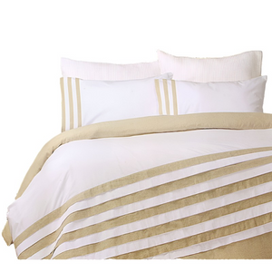 Quilt Covers Turin White Linen Quilt Cover Set King