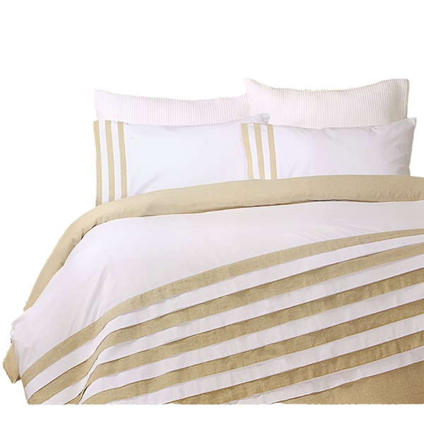 Quilt Covers Turin White Linen Quilt Cover Set Queen