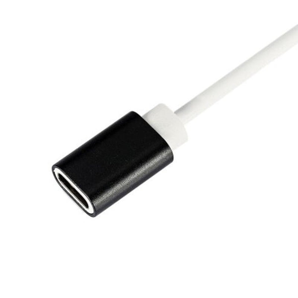 Type C Male To Female 3.5Mm Audio Charging Cable Black