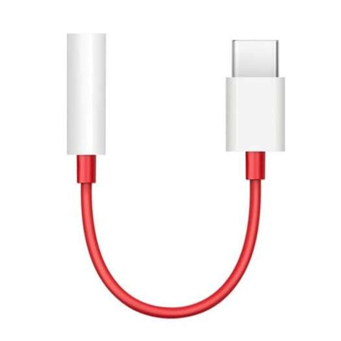 Type C To 3.5Mm Jack Audio Adaptercable For Oneplus 7 Pro / 6T 5T Red