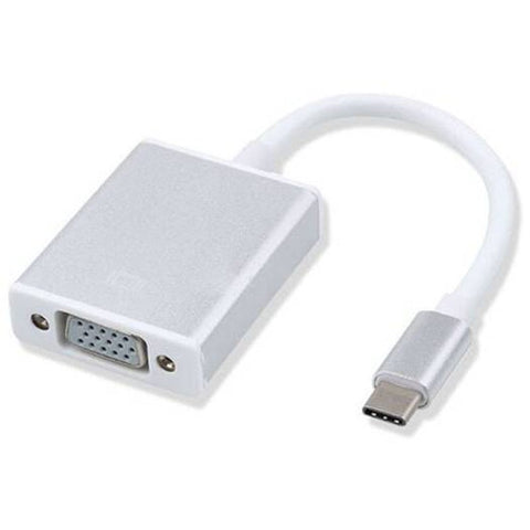 USB Cables, Hubs & Adapters Type C To Vga Converter Silver