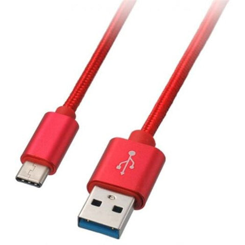 Type C Usb Fast Charge Sync Cable Red