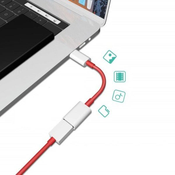 Type C Usb Adapter Quick Cable For Oneplus 7 Pro / 6T 5 Red
