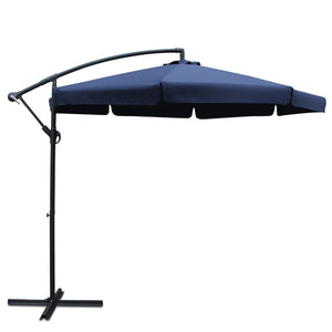 Patio Umbrellas Instahut 3M Outdoor Umbrella Navy