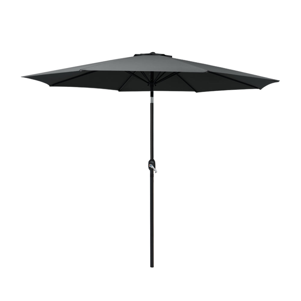 Patio Umbrellas Instahut Outdoor Umbrella Umbrellas Beach Garden Tilt Sun Patio Deck Pole 2.7M