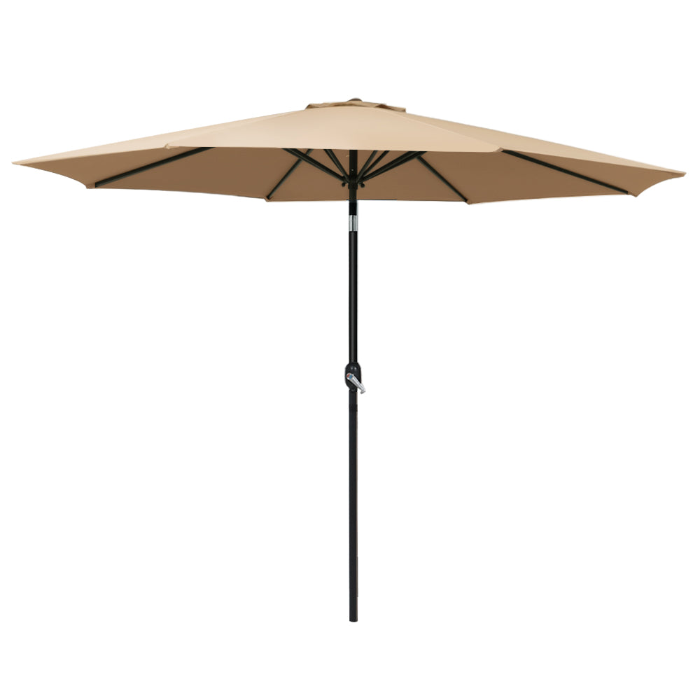 Patio Umbrellas Instahut Outdoor Umbrella 3M Umbrellas Beach Garden Tilt Sun Patio Deck Pole Uv