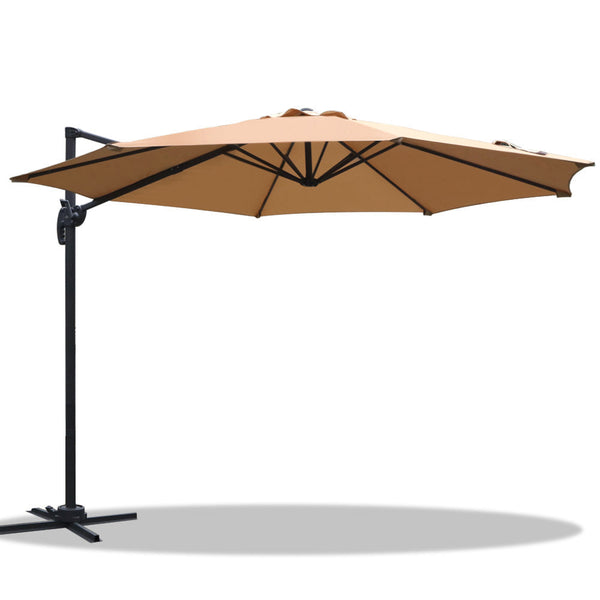 Patio Umbrellas Instahut Roma Outdoor Umbrella Beige