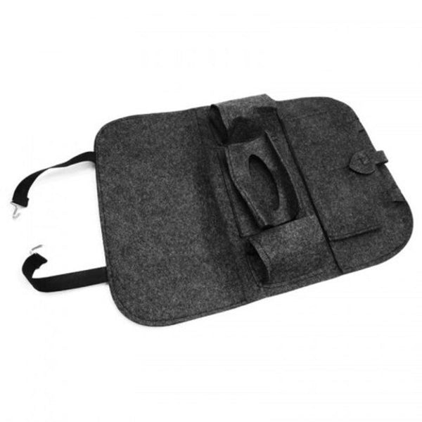 Universal Car Rear Seat Protective Storage Bag Ash Gray