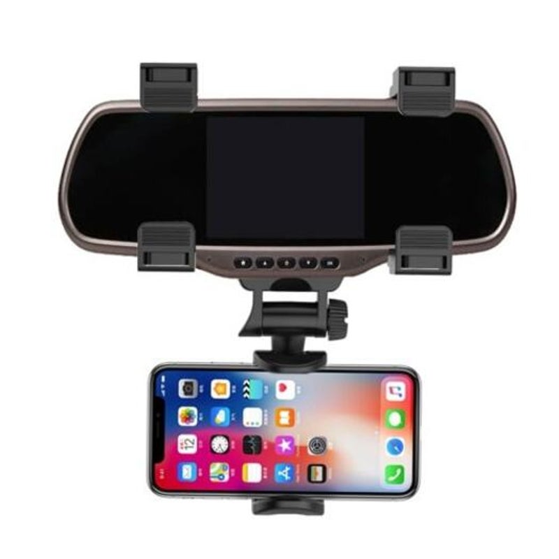 Mounts & Holders Universal Smartphone Holders Car Rear View Mirror Mount Stand Black