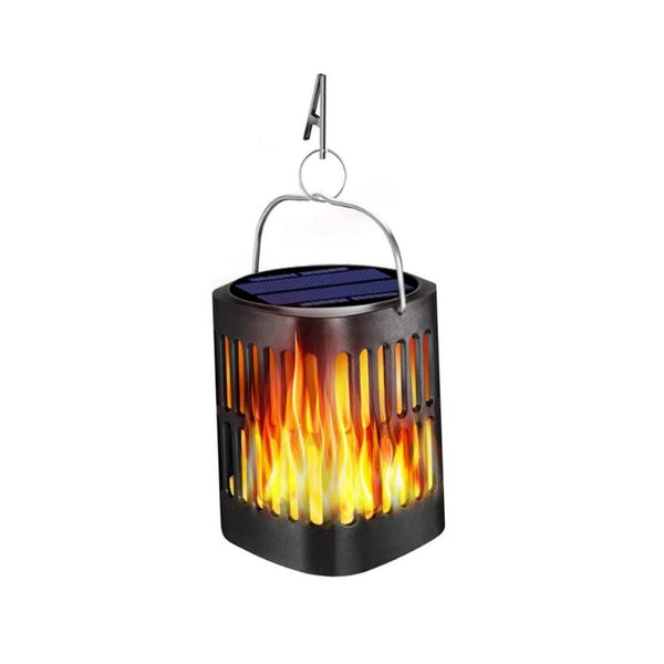 Decorative Lighting Upgraded Solar Lanterns Outdoor Hanging Ollivage Dancing Flame Torch Lights Powered Umbrella Night