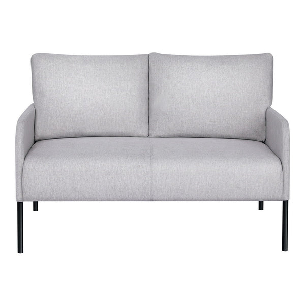 Sofas, Armchairs & Couches Artiss Armchair 2 Seater Sofa Accent Chair Loveseat Grey Linen Fabric Metal Leg